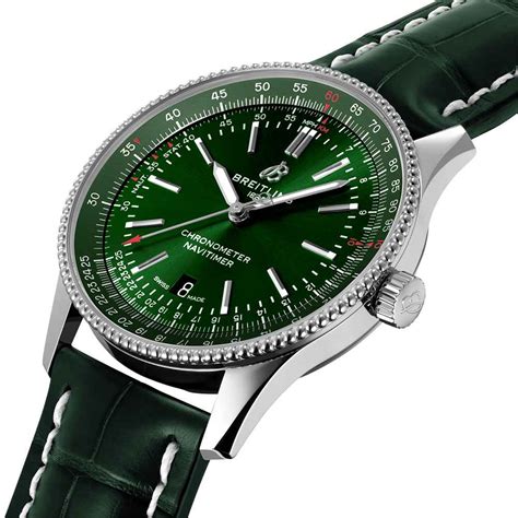 breitling watches green face|Breitling navitimer 41mm watch.